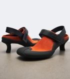 Loewe Dive Slingback suede pumps