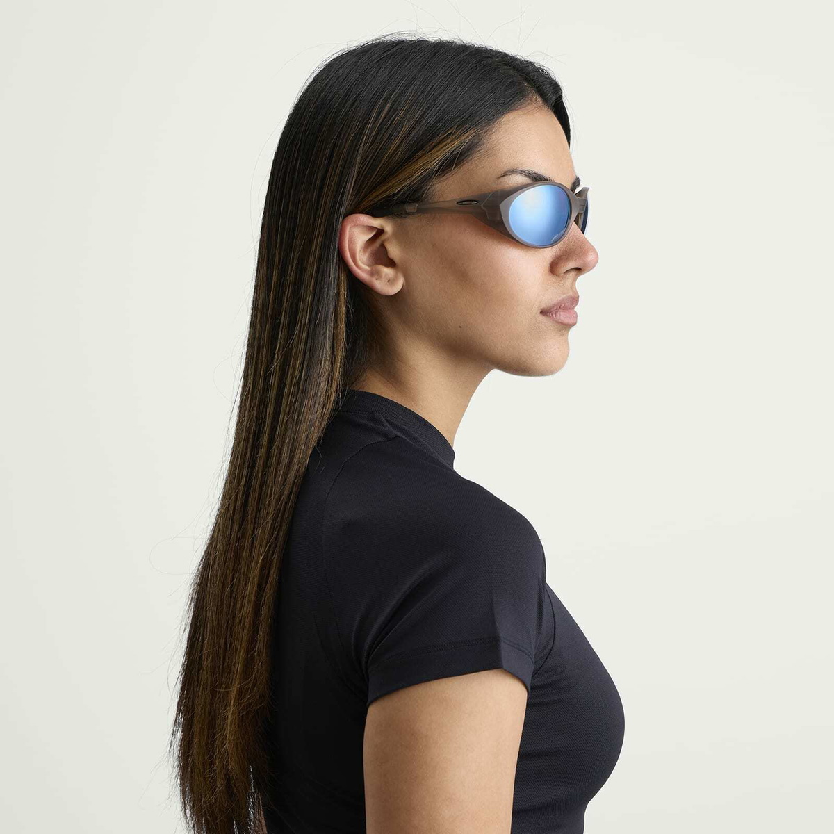 Oakley Eye Jacket Redux Sunglasses in Mt Brown Smoke/Prizm Deep Water 