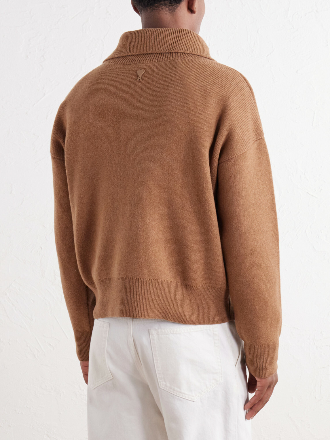 AMI PARIS - Merino Wool Sweater - Brown