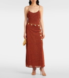 Oséree Lumière belted maxi dress