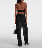 Jade Swim Aylin halterneck wrap top