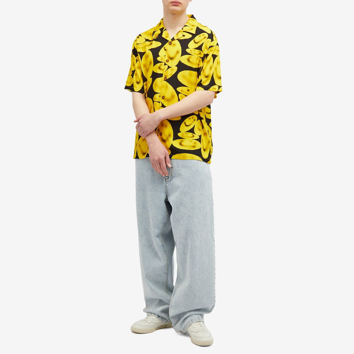★MARKET★ M SMILEY AFTERHOURS SS BUTTON UP WASHED BLACK MKT 25SML284SKBLK-1.jpg?v=