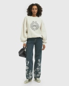 ROTATE Birger Christensen HEAVY SWEAT CREWNECK White Womens Sweatshirt