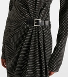 Tom Ford Polka-dot silk midi dress