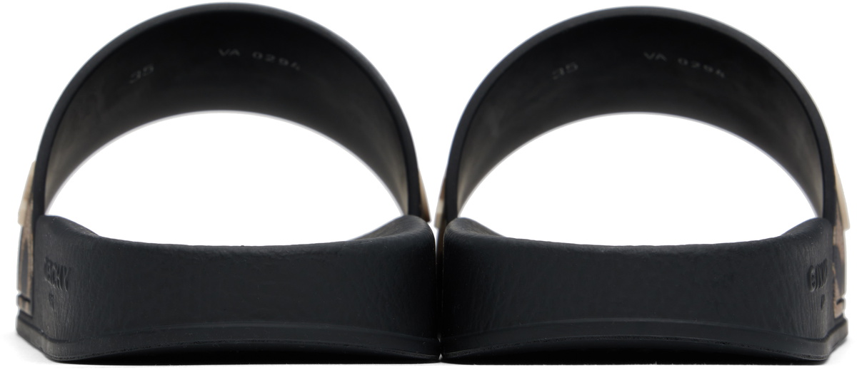 Givenchy ブラック ラバー プールスライド Givenchy Black & Beige Rubber Pool Slides Givenchy