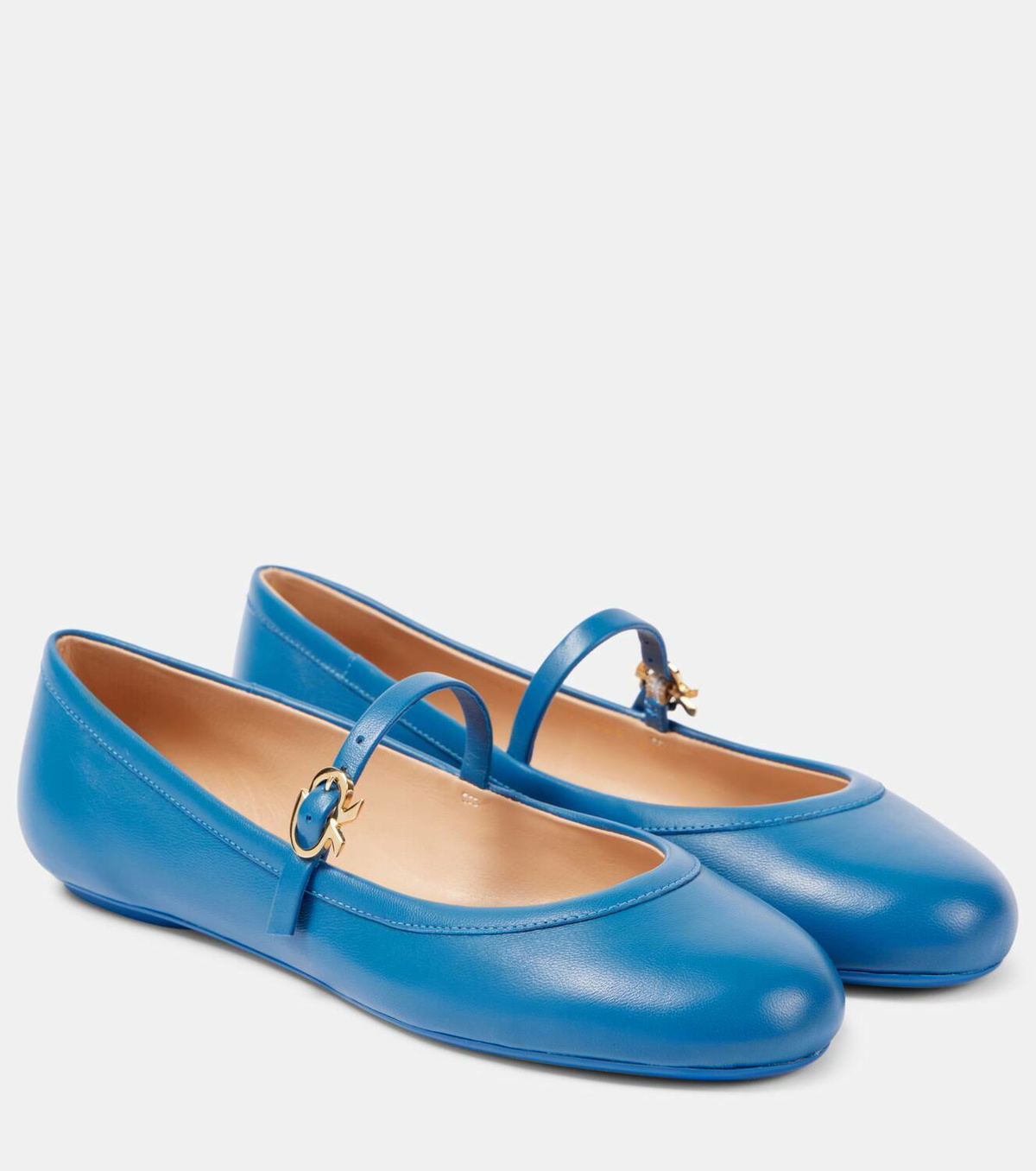 Gianvito Rossi Carla leather Mary Jane flats Gianvito Rossi