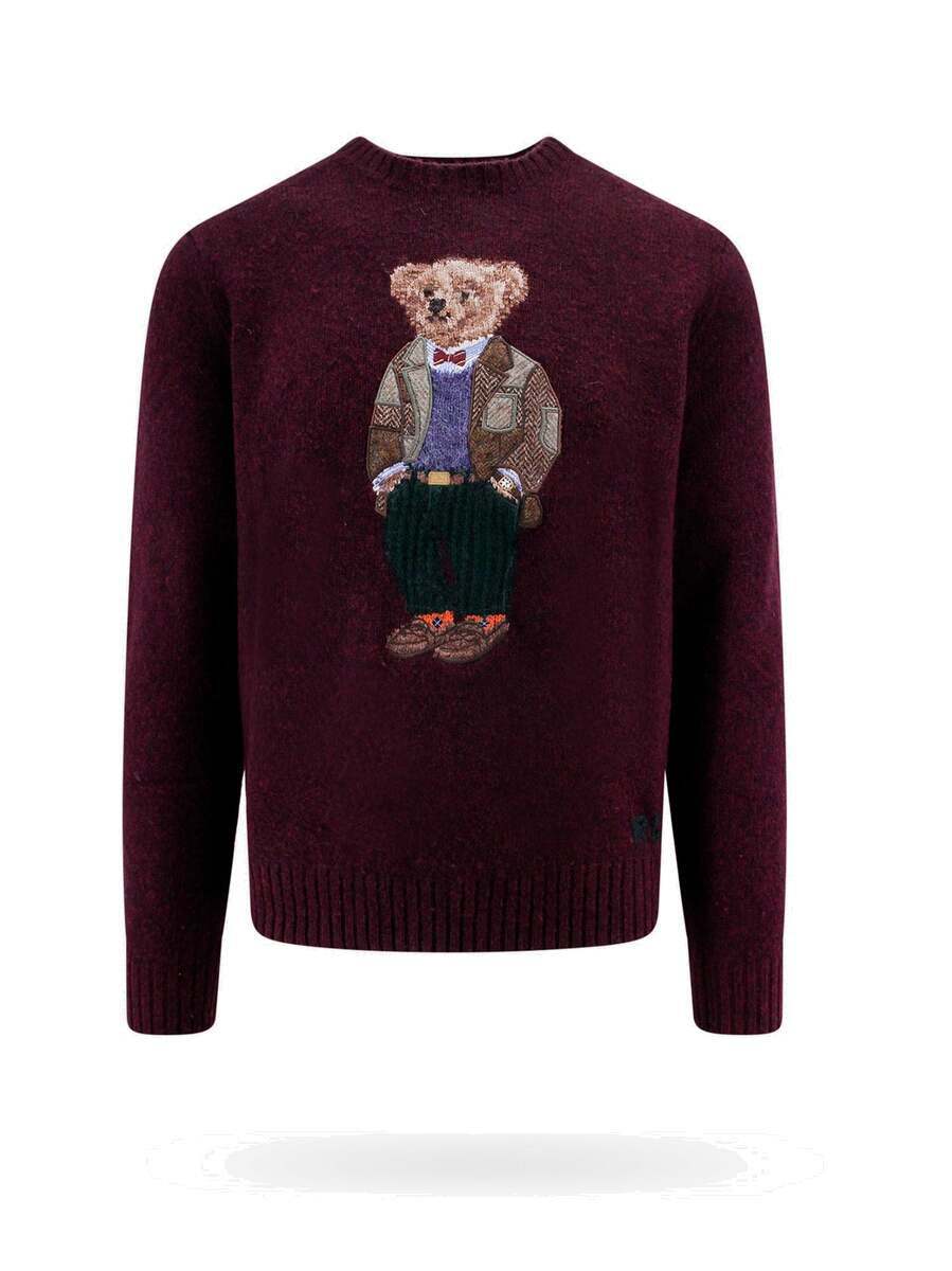 Polo by Ralph Lauren 赤 クマ刺繍 ニット M Polo by Ralph Lauren 赤 クマ刺繍 ニット M