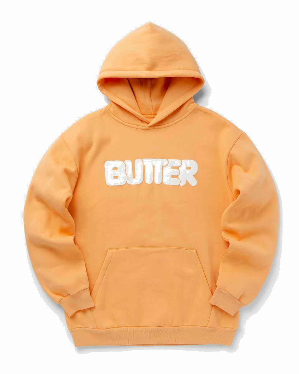 Photo: Butter Goods Rounded Logo Pullover Hood Orange - Mens - Hoodies