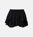 Marant Etoile Layale embroidered cotton shorts