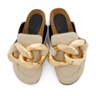 JW Anderson Beige Chain Slippers