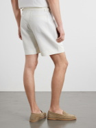 God's True Cashmere - Straight-Leg Linen-Twill Shorts - White