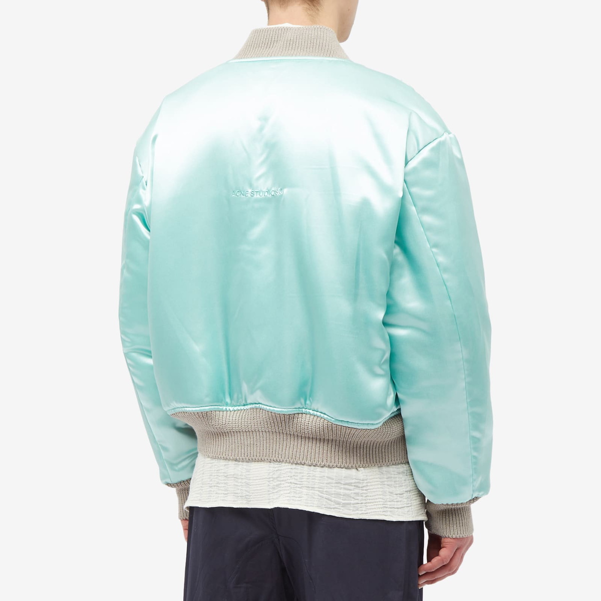 Acne Studios Men's Orlingo Reversible Bomber Jacket in Cold Grey