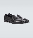 Brioni Appia penny leather loafers