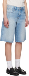 SLVRLAKE Blue Mica Denim Shorts