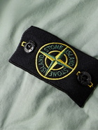 Stone Island - Straight-Leg Logo-Appliqued Twill-Trimmed Cotton-Blend Jersey Shorts - Green