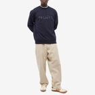Palmes Men's Letters Crew Sweat in Navy