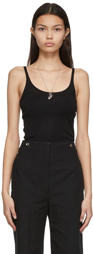 Photo: LEMAIRE Black Second Skin Tank Top