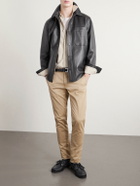 Slowear - Leather Overshirt - Brown