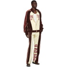 Telfar Brown and Yellow Velour Track Jacket