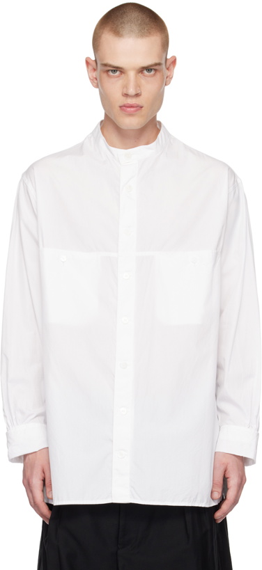Photo: Yohji Yamamoto White Band Collar Shirt