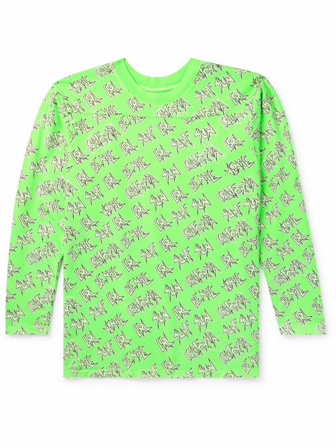 ERL - Printed Cotton-Jersey T-Shirt - Green ERL