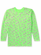 ERL - Printed Cotton-Jersey T-Shirt - Green