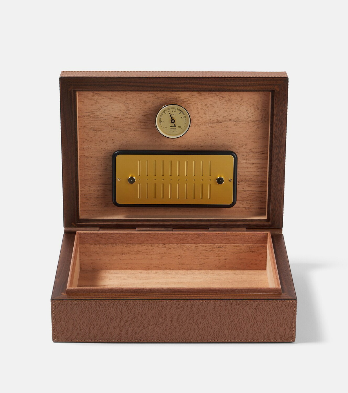 Giobagnara Santiago leather and wooden cigar box
