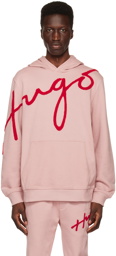 Hugo Pink Oversized Hoodie
