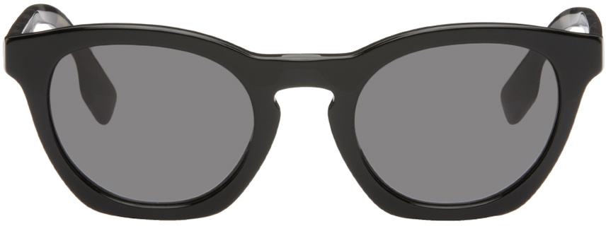 Burberry Black Oval Sunglasses Burberry display picture 1