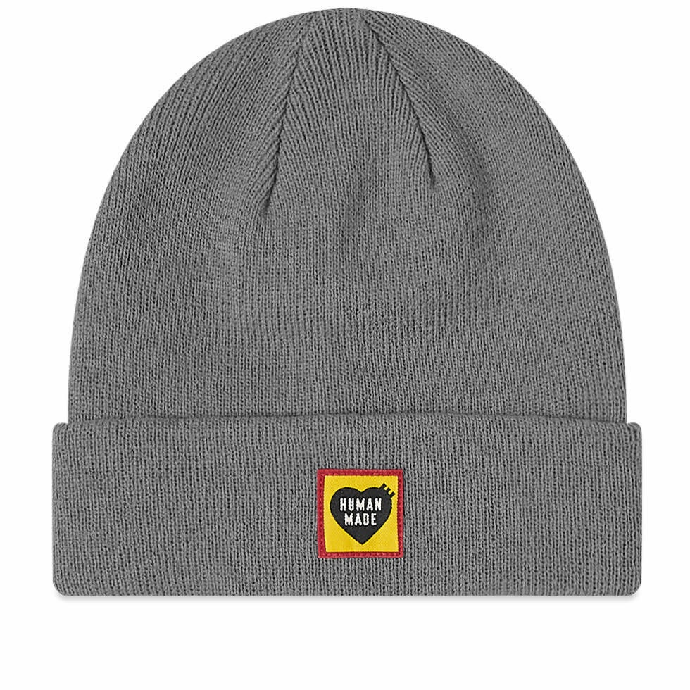 Human Made Men's Cable Pop Beanie in Navy Human Made