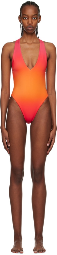 Photo: Louisa Ballou Pink High Sea Swimsuit