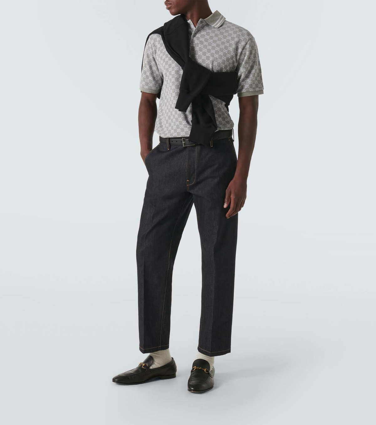 Gucci GG canvas cotton polo shirt