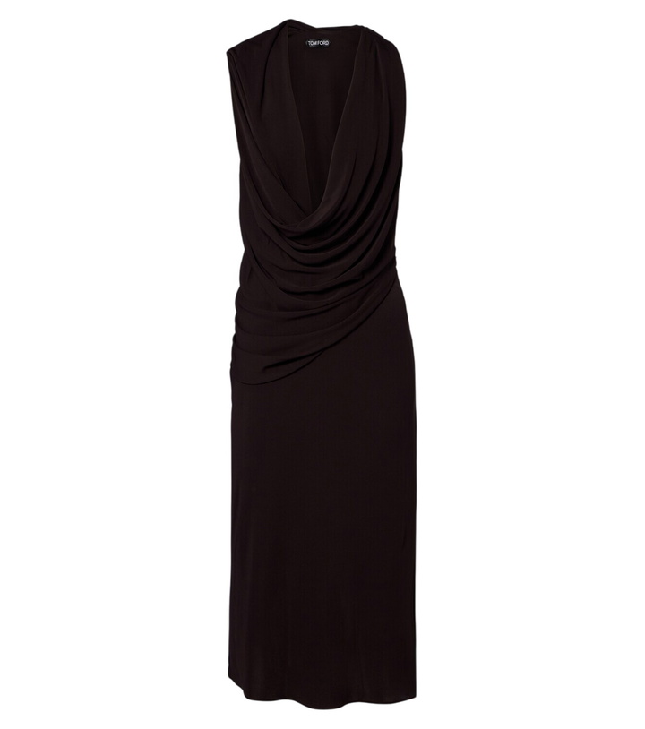 Photo: Tom Ford Crêpe jersey midi dress