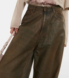 Acne Studios Faded oversized mid-rise wide-leg jeans