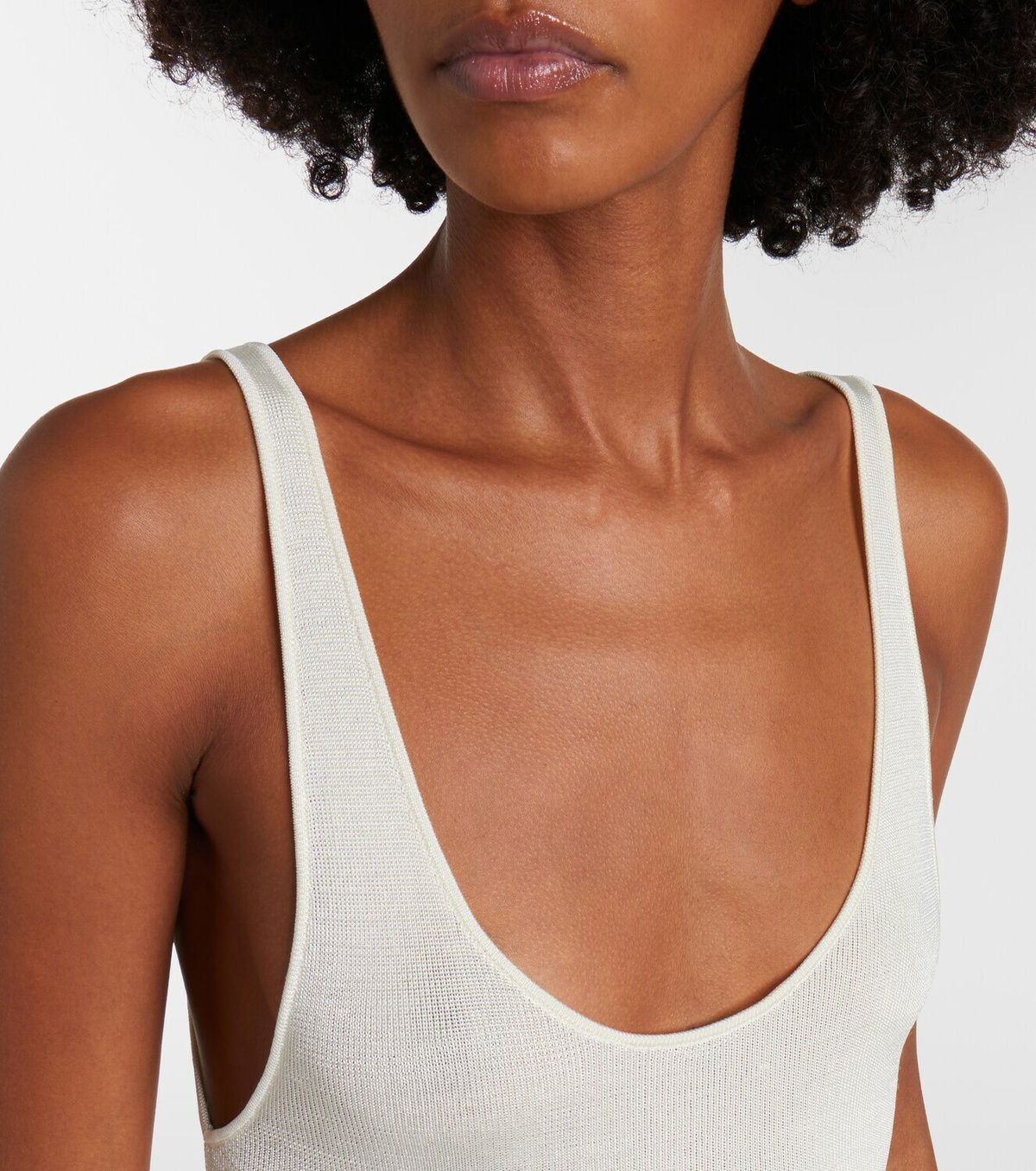 The Frankie Shop Ilya cotton-trimmed maxi dress