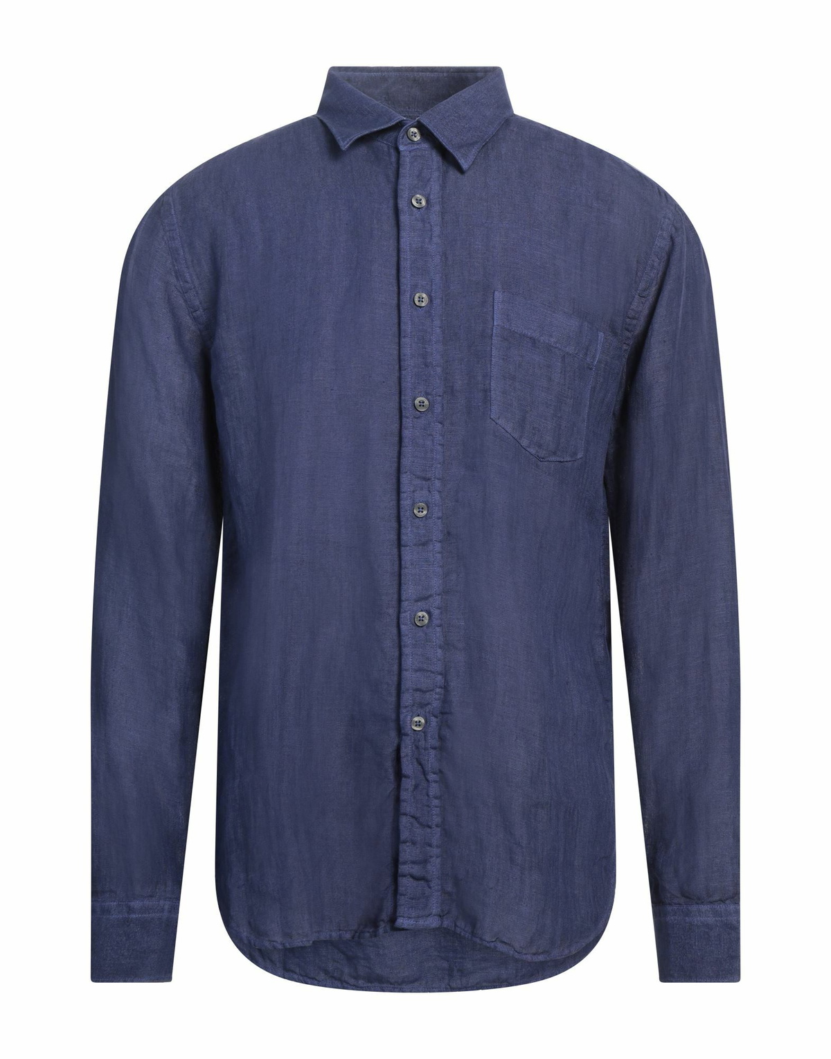 120% Lino Mens Shirt in Blue