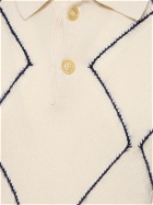 ASPESI Diamond Cotton Blend Knit L/s Polo