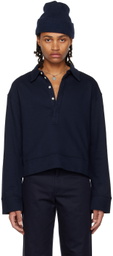 K.NGSLEY SSENSE Exclusive Navy Riis Polo