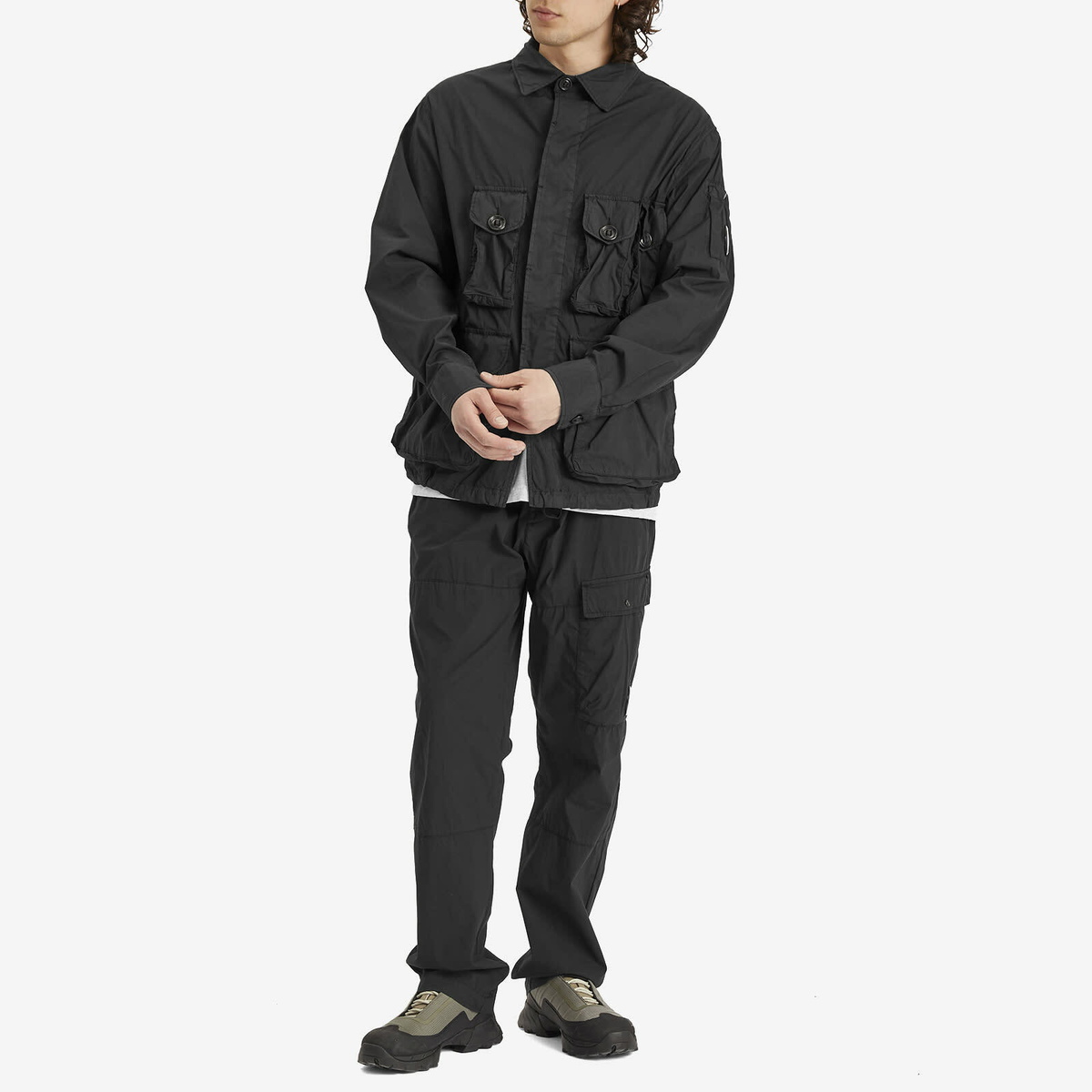 C.P. Company nylon shirt jacket 黒 Sサイズ C.P. Company nylon shirt jacket 黒 Sサイズ FLAT NYLON SHIRT JACKET