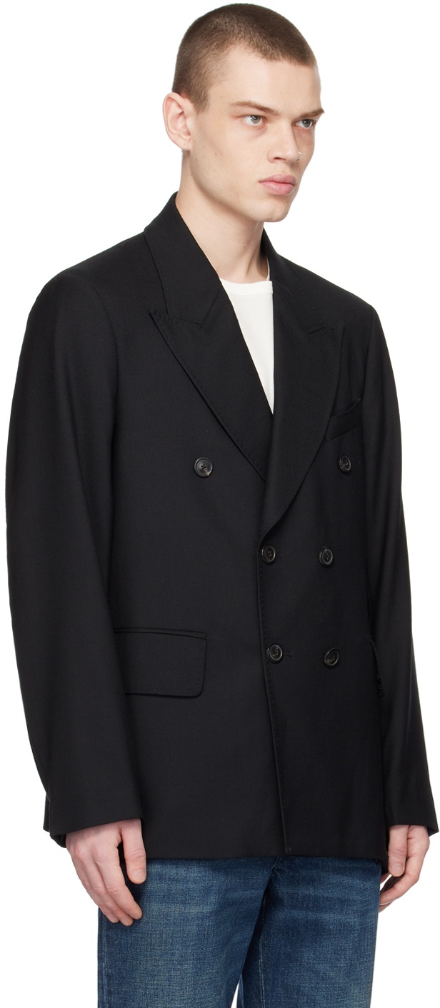 Our Legacy Black Unconstructed Db Blazer Our Legacy