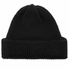 Universal Works Men's British Wool Short Watch Cap in Black 