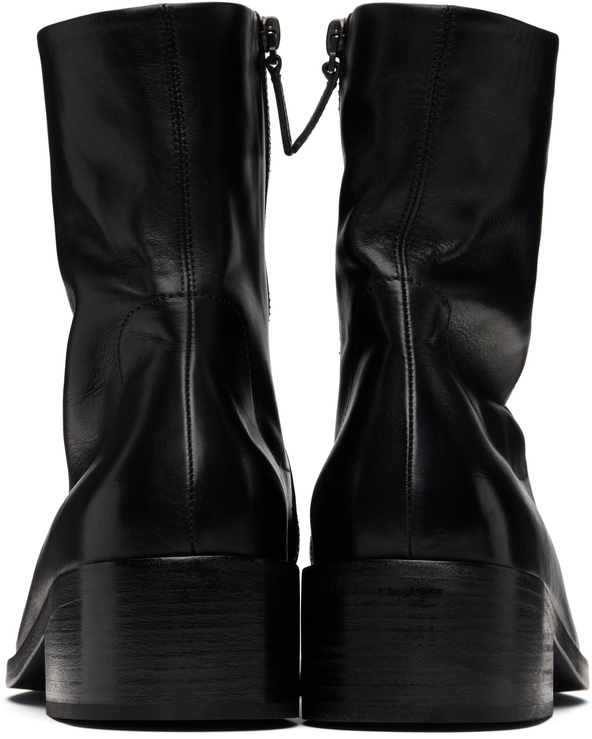Marsèll Black Cassello Ankle Boots