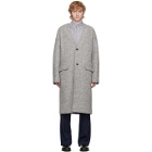 Kenzo Reversible Grey Wool Coat