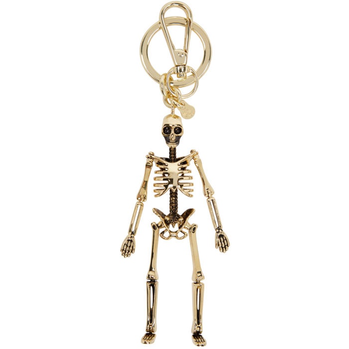 Photo: Alexander McQueen Gold Skeleton Keychain