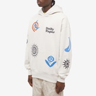 Daily Paper Men's Puscren Graphic Hoody in White Sand