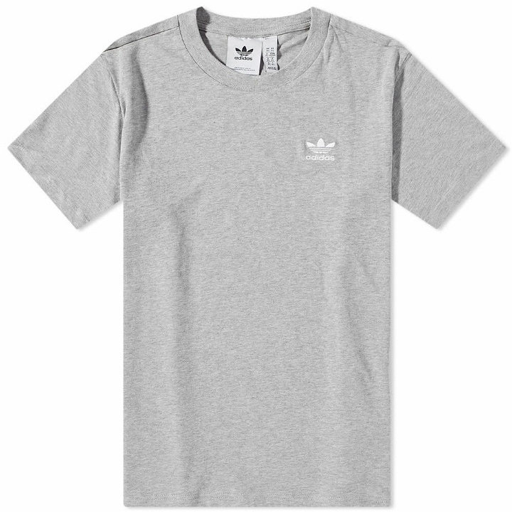 Photo: Adidas Men's Essential T-Shirt in Medium Grey Heather