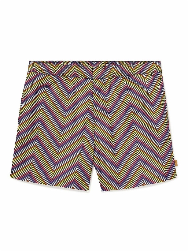Photo: Missoni - Slim-Fit Mid-Length Printed Shell Swim Shorts - Green