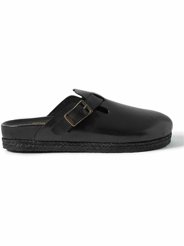 Photo: Yuketen - Sal-1 Leather Sandals - Black