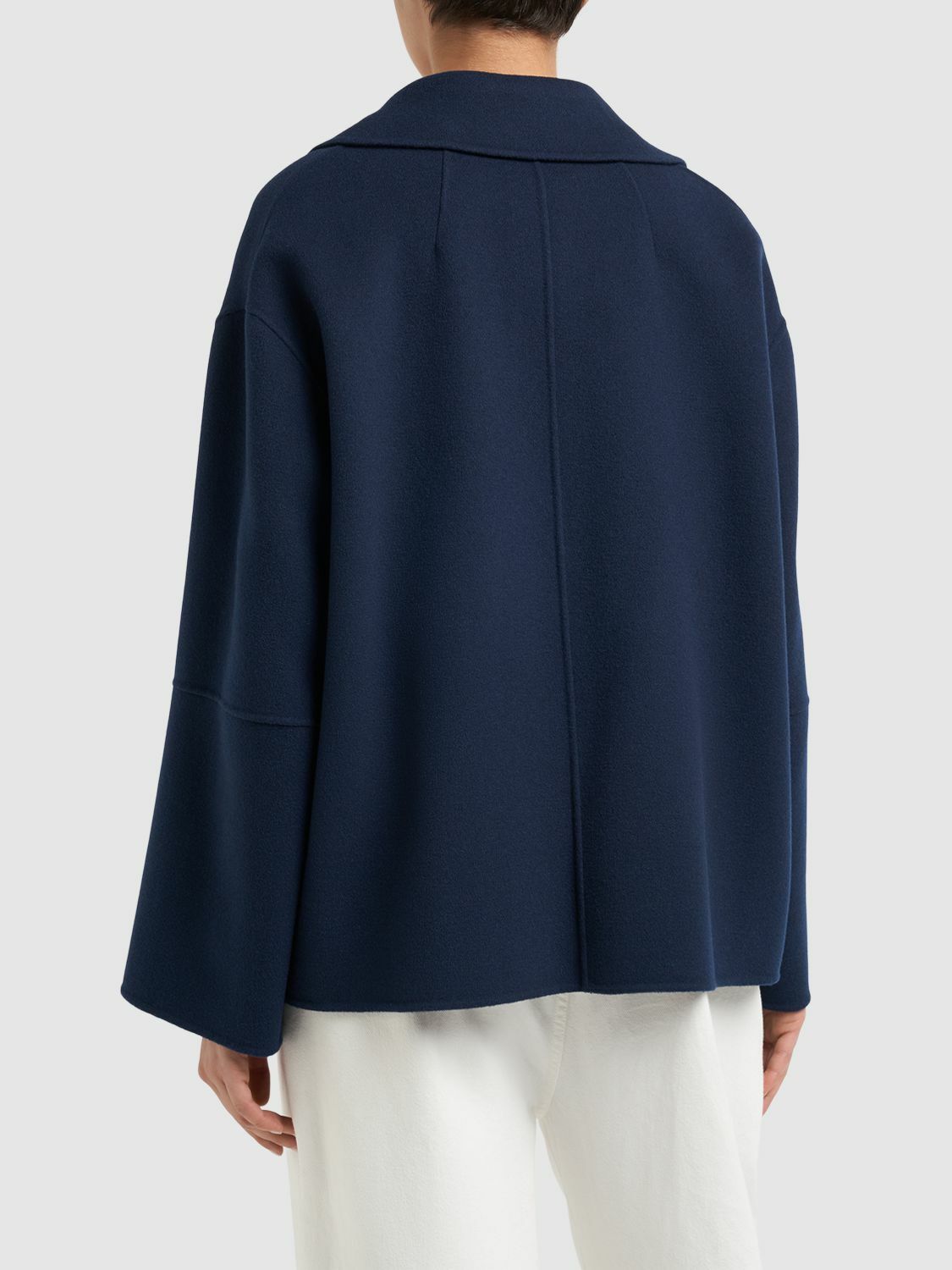 S MAX MARA★CAPI Double Wool Coat★CAPI 048★人気早期完売 S MAX MARA Cape Wool Double Breasted Jacket S Max Mara