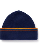 Paul Smith - Striped Ribbed Wool Beanie